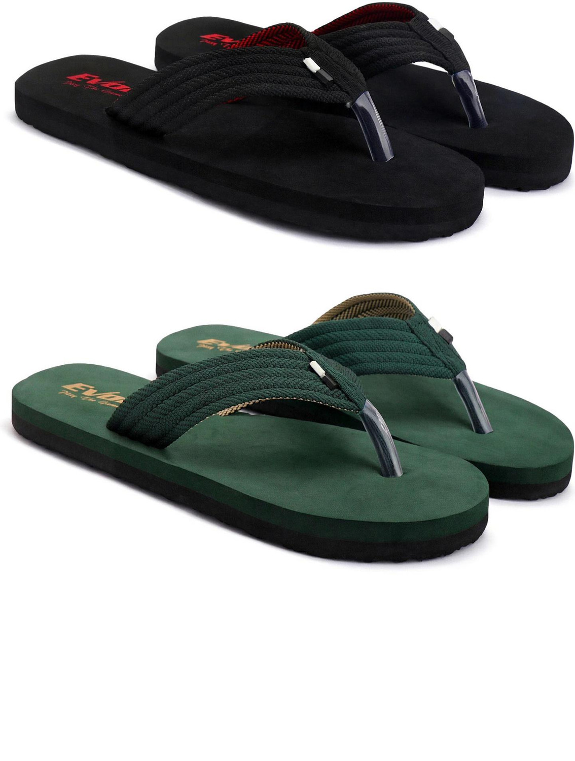 Image of EVOK Men Slippers (Grey , 10)
