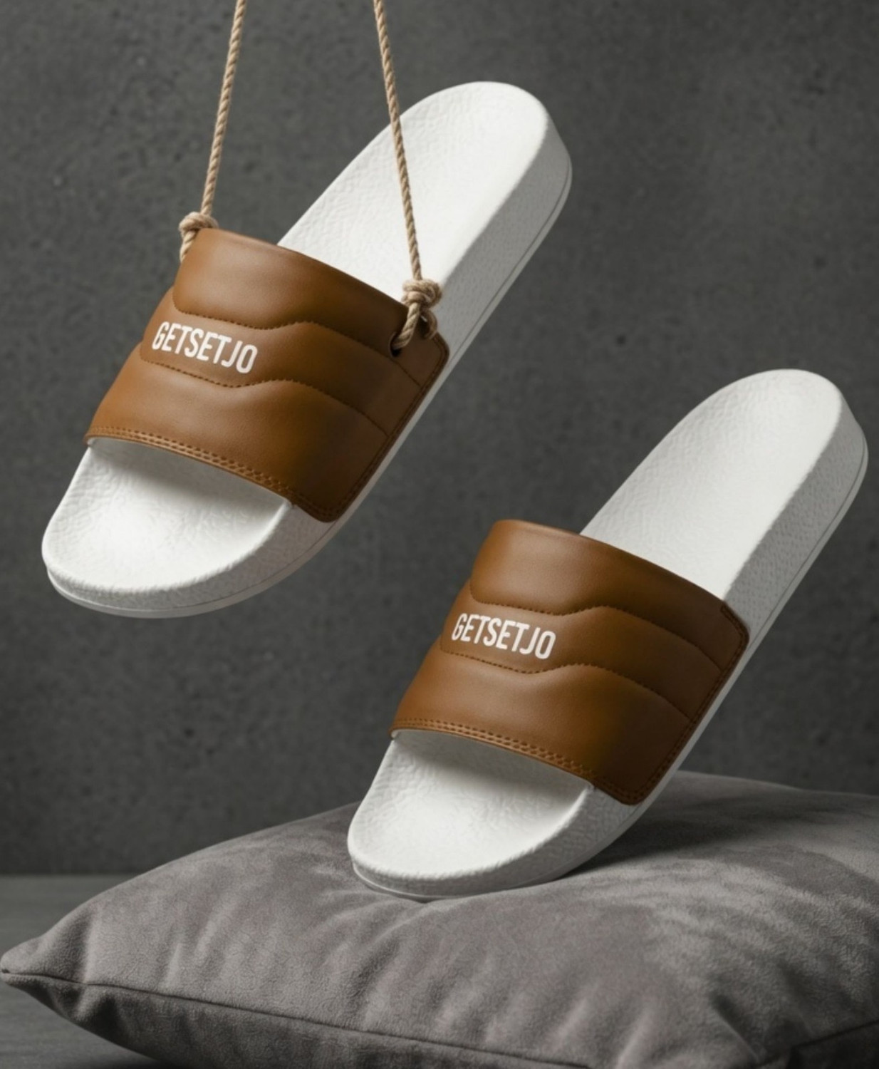 Image of RED TAPE Men Slides (Off White , 11)