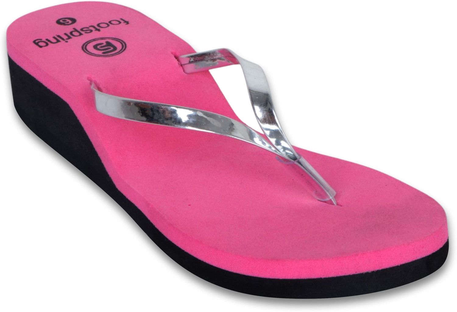 Image of Footspring Women Slippers (Pink , 5)