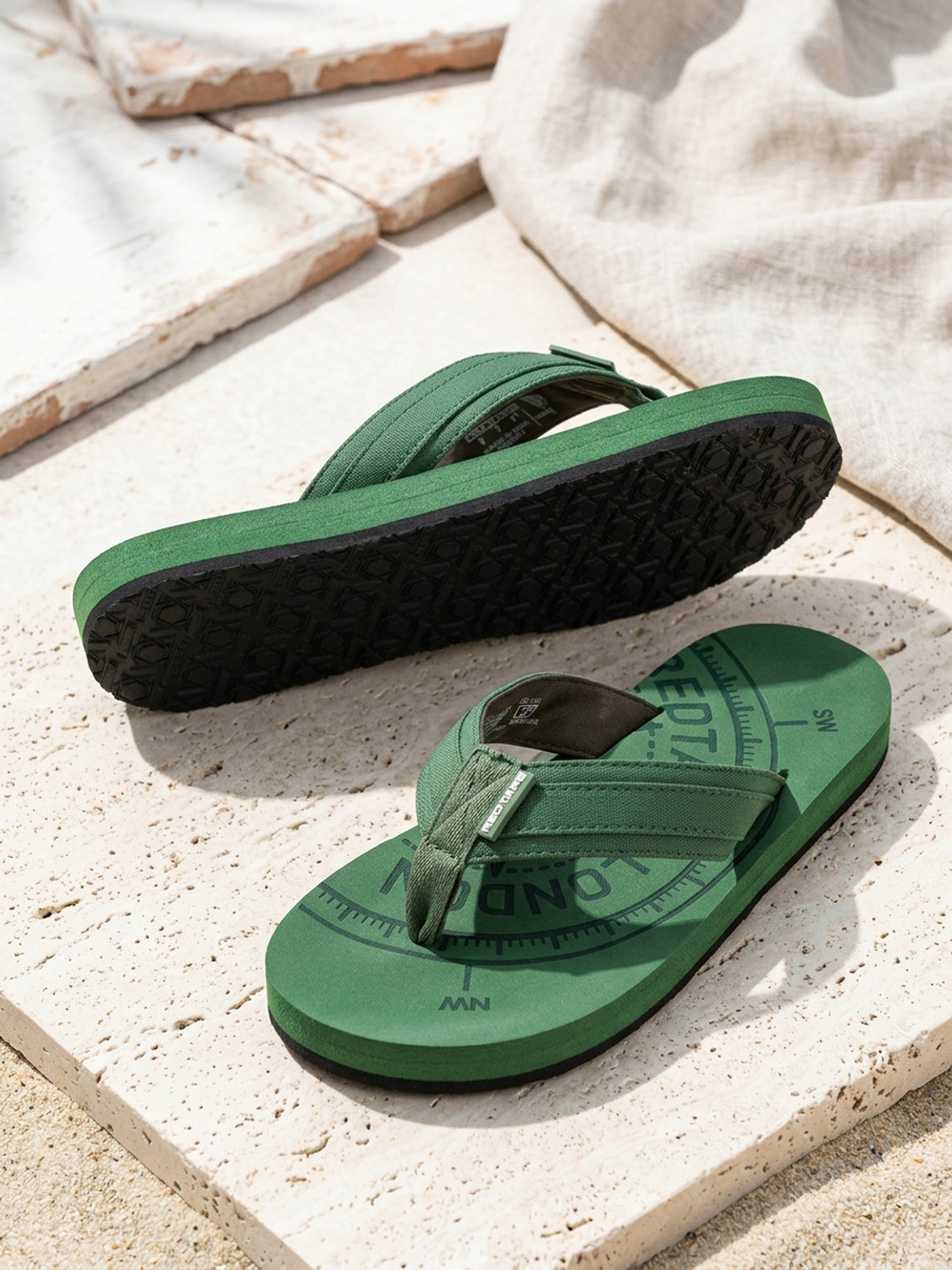 Image of RED TAPE Men Slides (Off White , 11)
