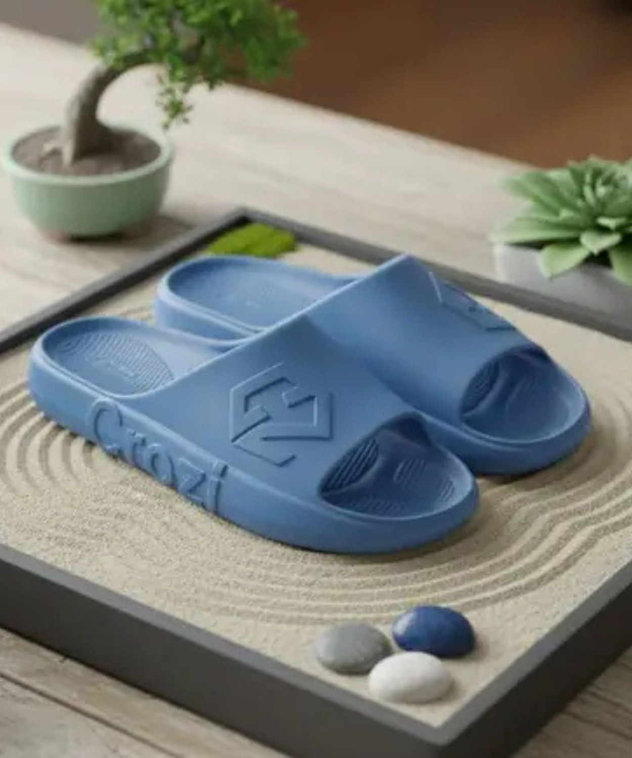 Lehar Men Blue Slides - Image 6