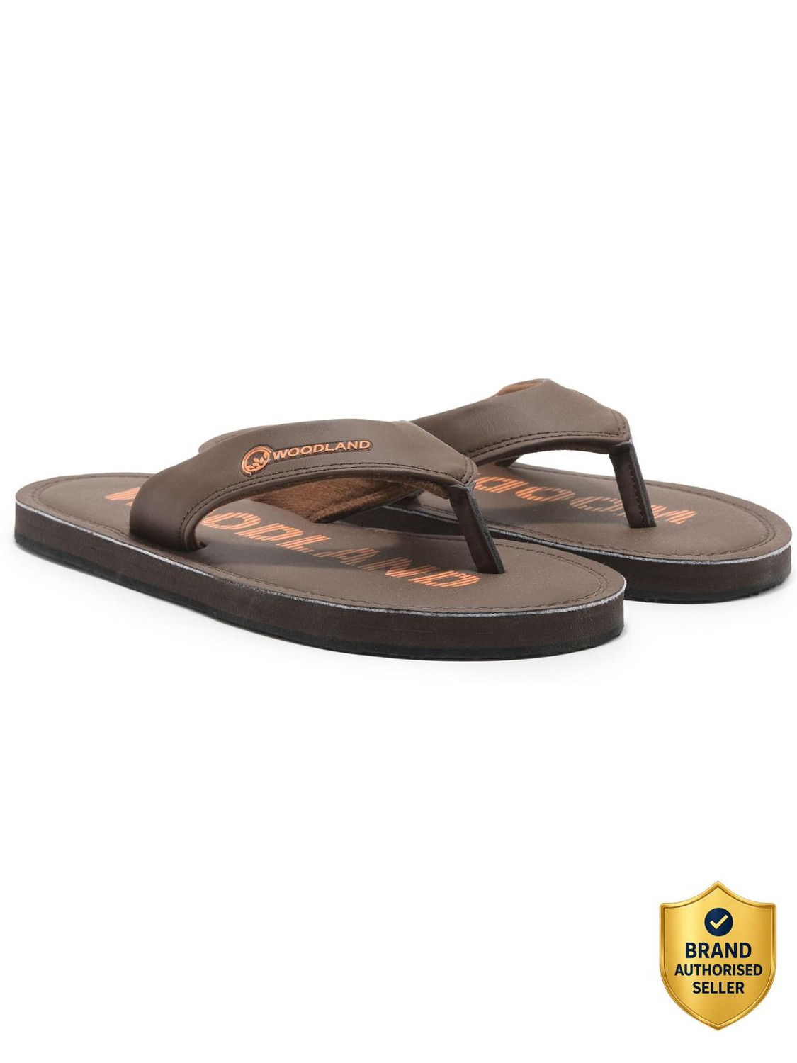 Image of WOODLAND Lightweight Comfortable Casual Summer Wear Men Flip Flops (Black , 5)