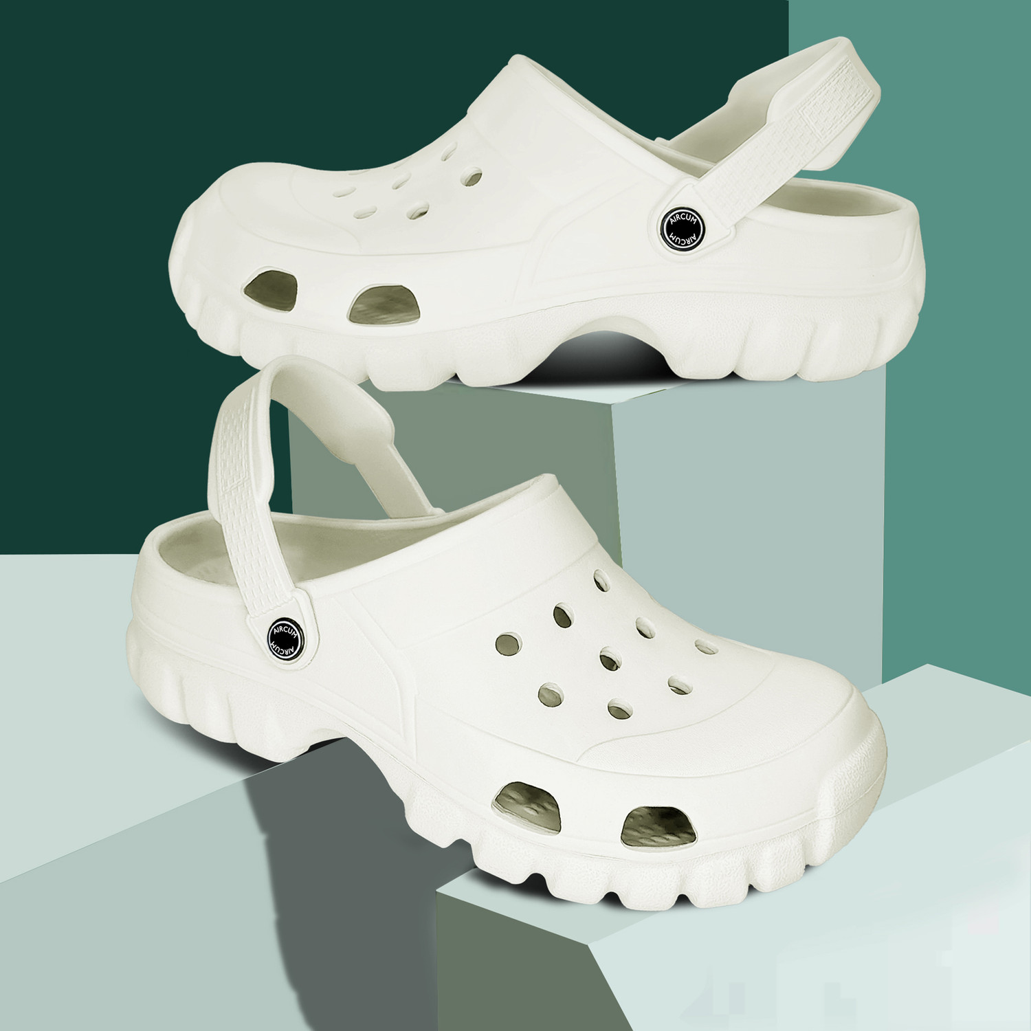 Image of STRIKER Men Clogs Sandal (White , 7)