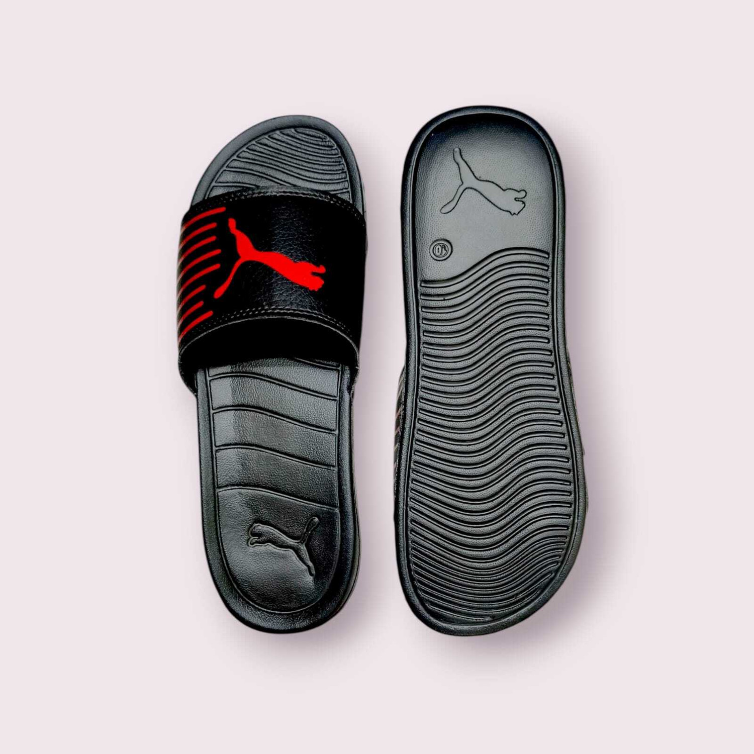 Image of Puma Geo Men Slides (Black , 8)