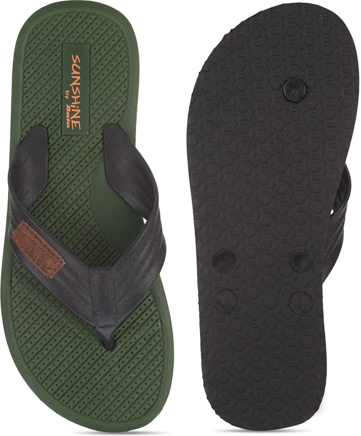 Image of Bata Men Slippers (Green , 6)