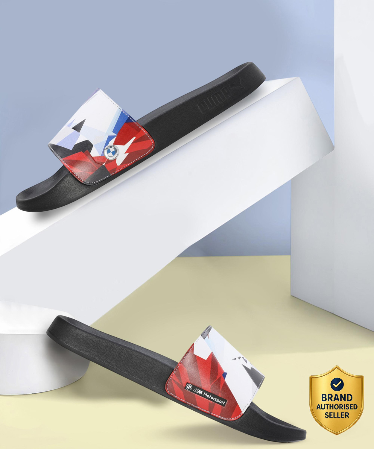PUMA Men BMW MMS Leadcat 2.0 Black Slides - Image 6