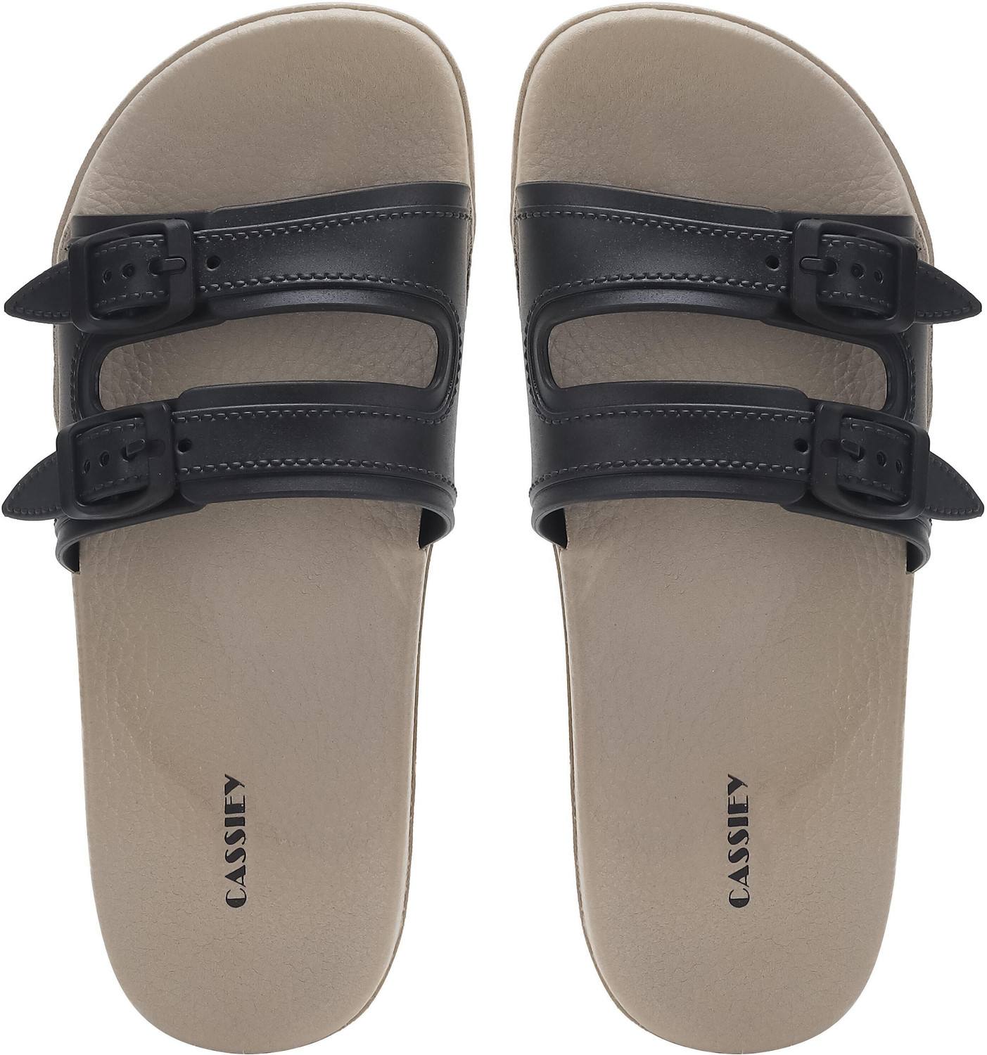 Image of HELEEY Women Slides (Beige , 5)