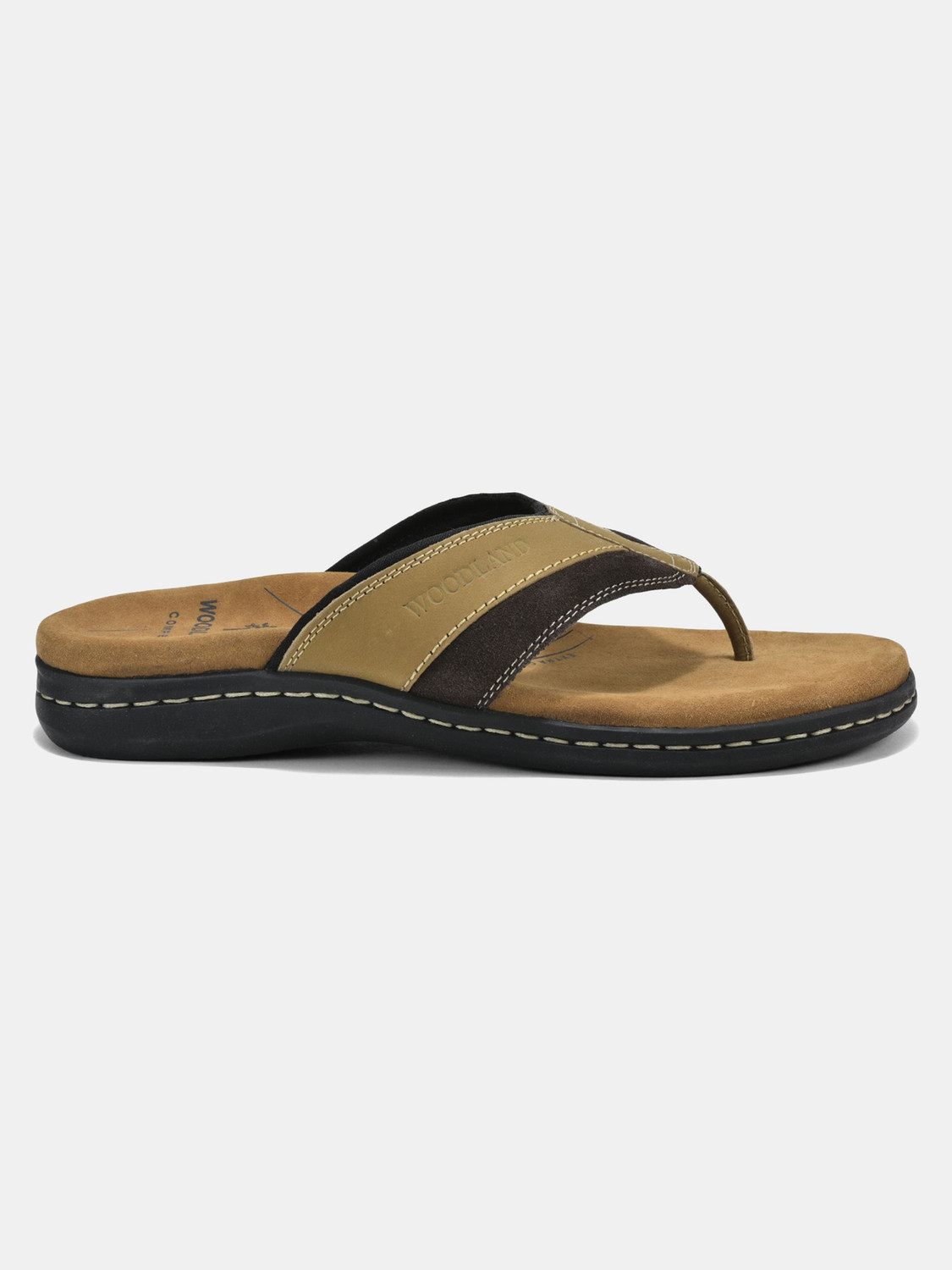 Image of WOODLAND Comfortable Soft Sole Lightweight Home Wear Men Slippers (Khaki , 10)