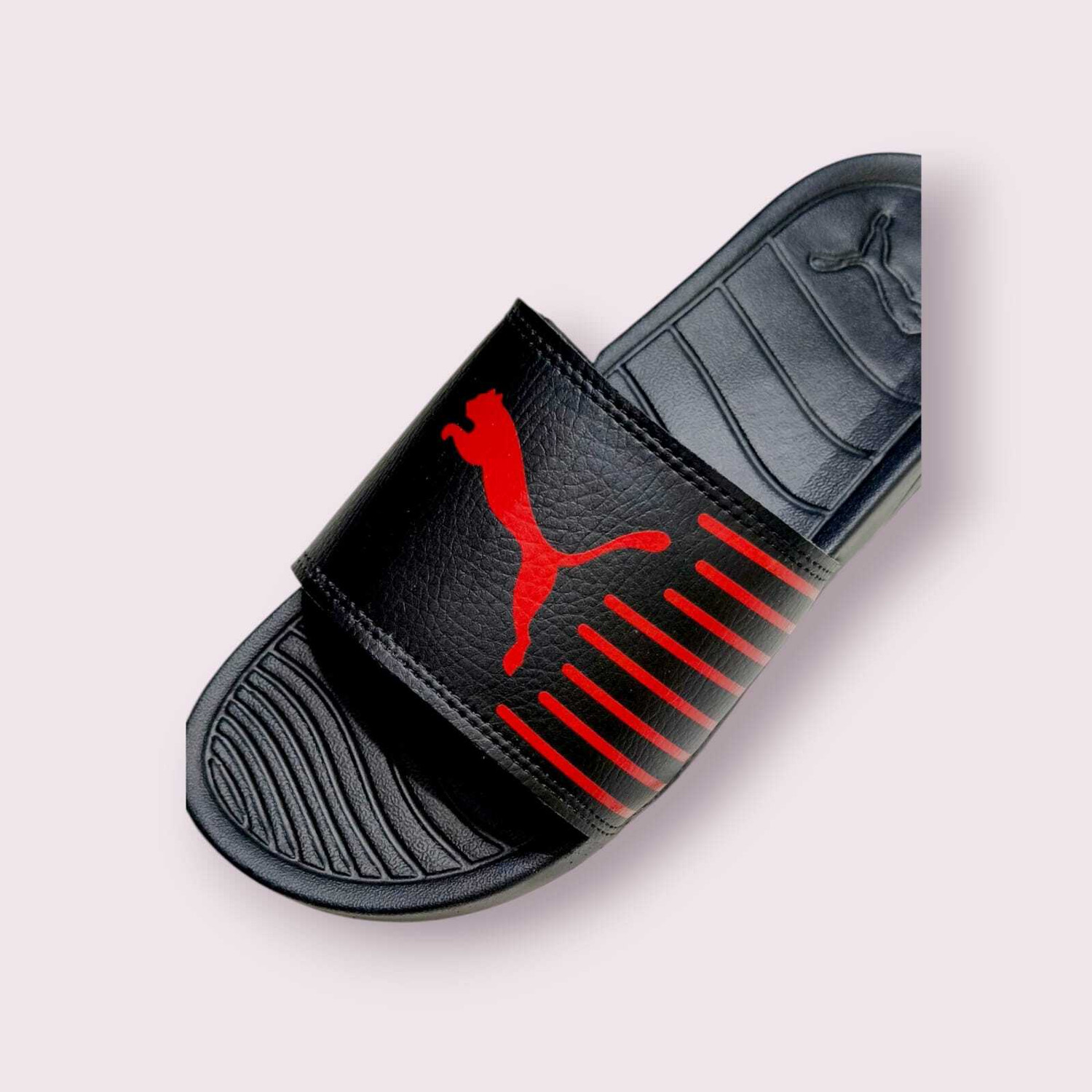 Image of Puma Geo Men Slides (Black , 8)
