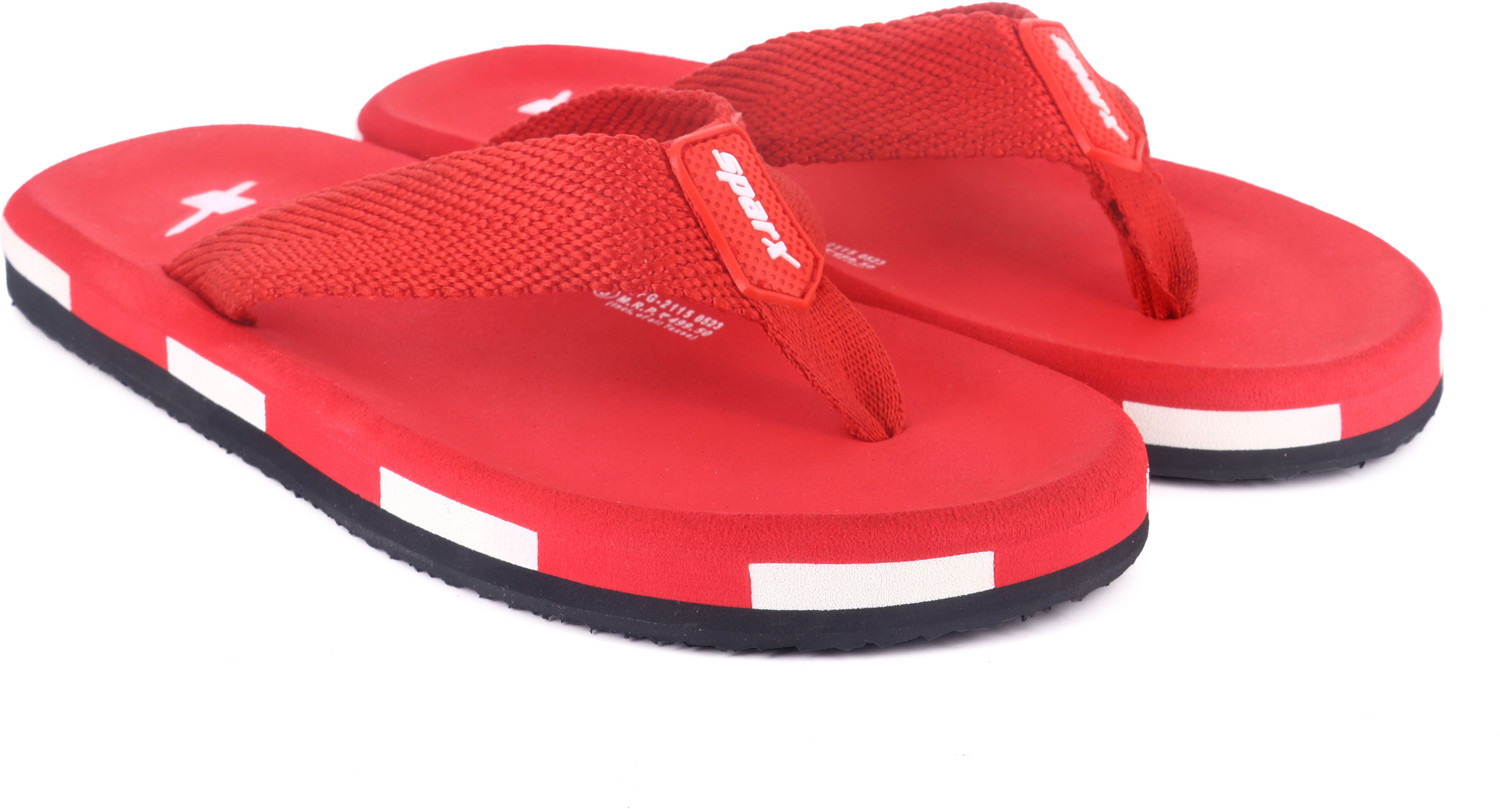 Image of Sparx Men Flip Flops (Red, 11)