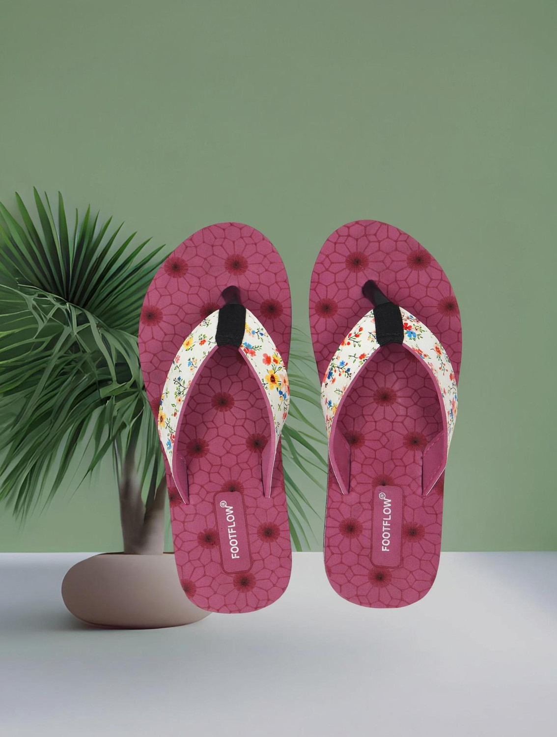 Image of Footspring Women Slippers (Pink , 5)
