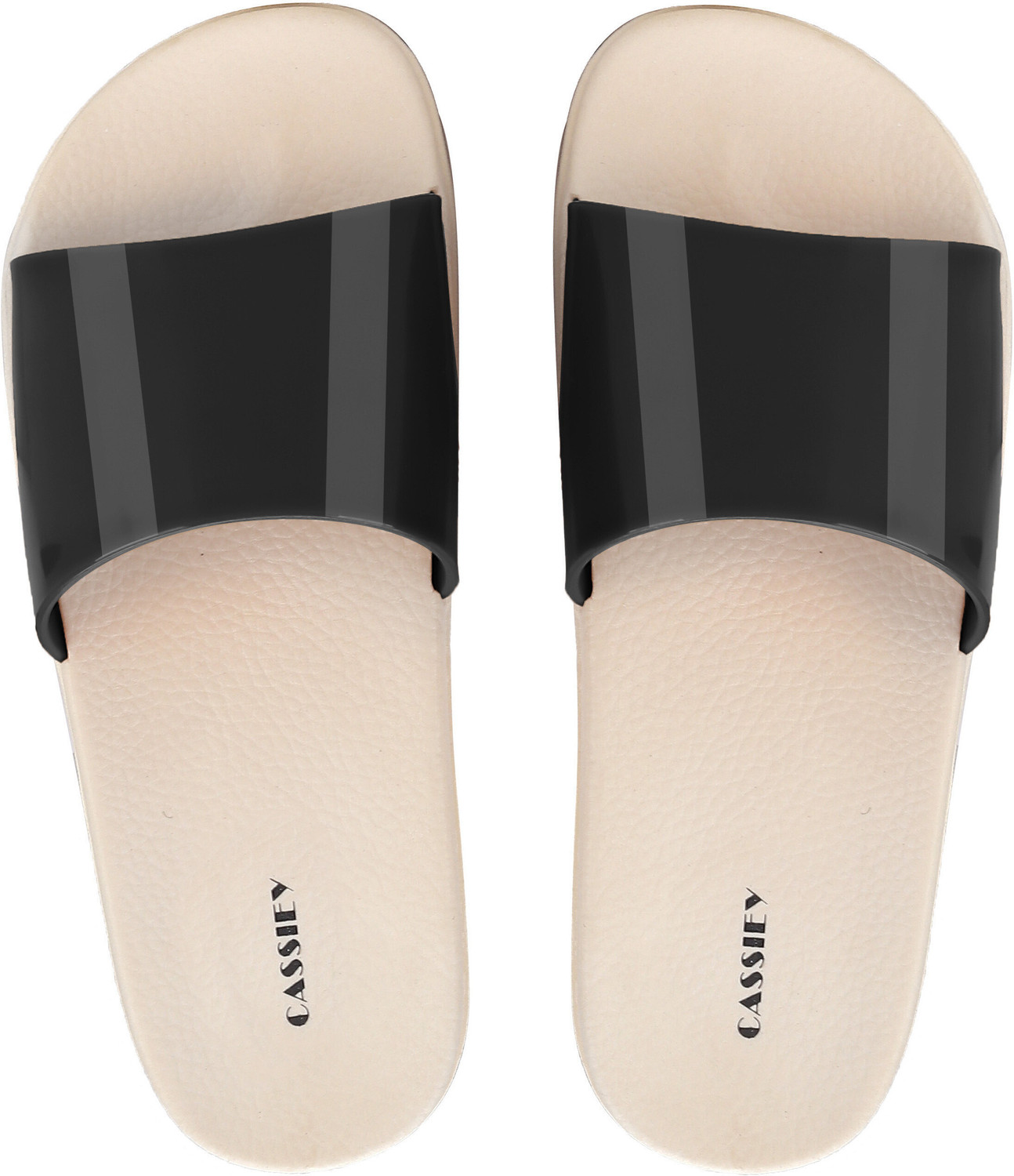 Image of HELEEY Women Slides (Beige , 5)