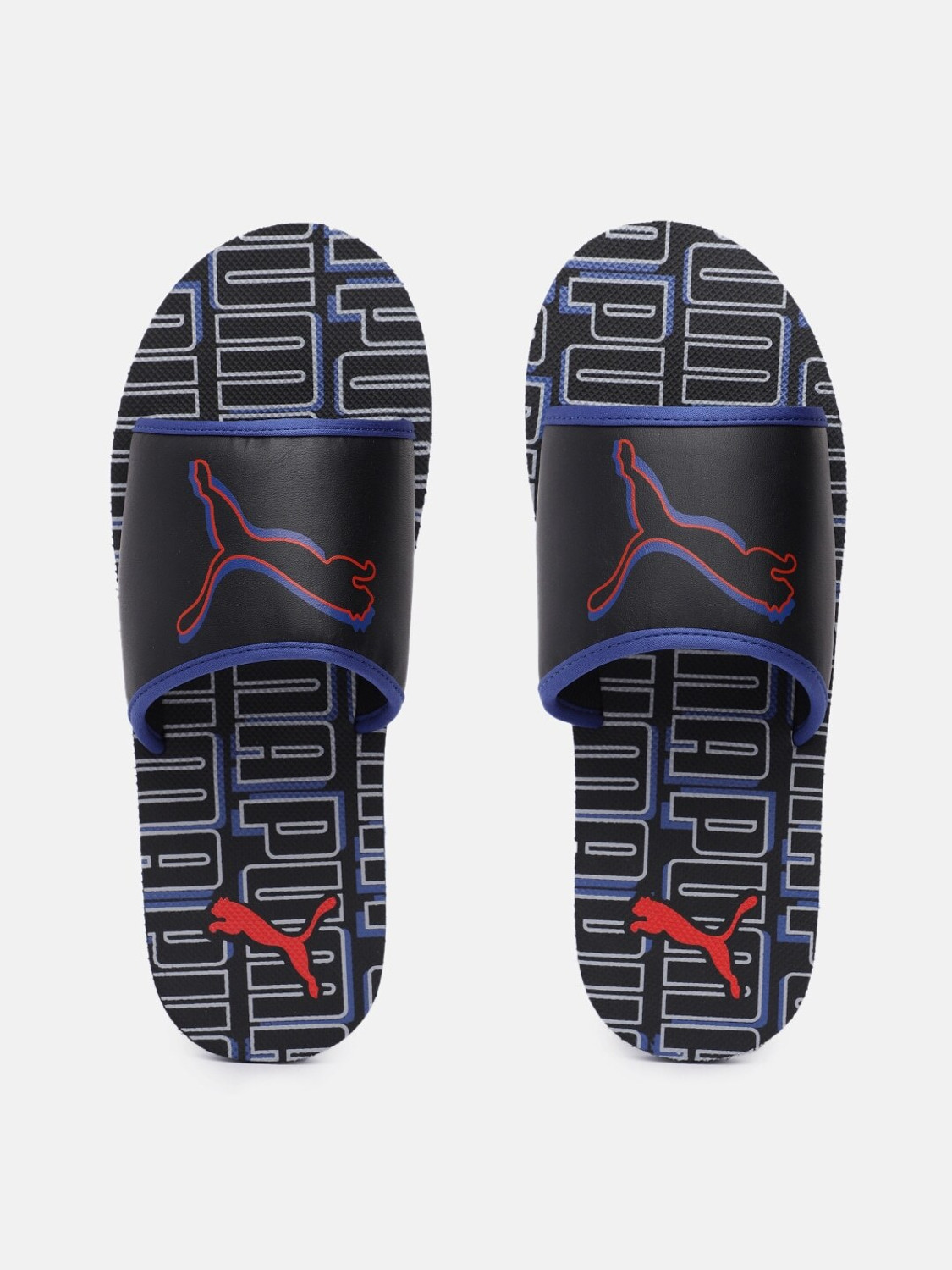 Image of PUMA Men Slides (Black , 6)