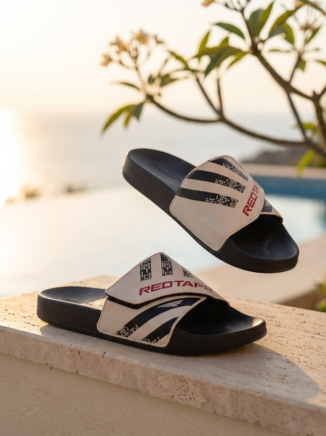 RED TAPE Men Slides Multicolor Size 8 - Image 1