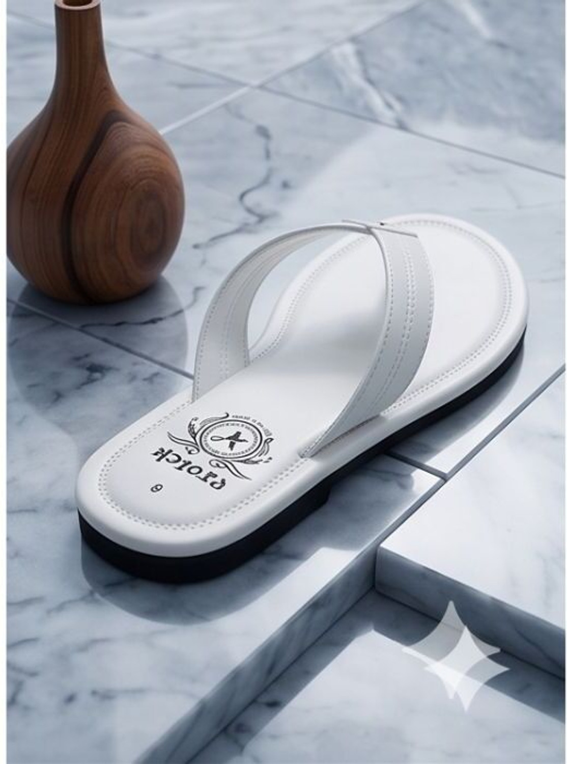Image of Beto Plus Men Flip Flops (Brown , 10)