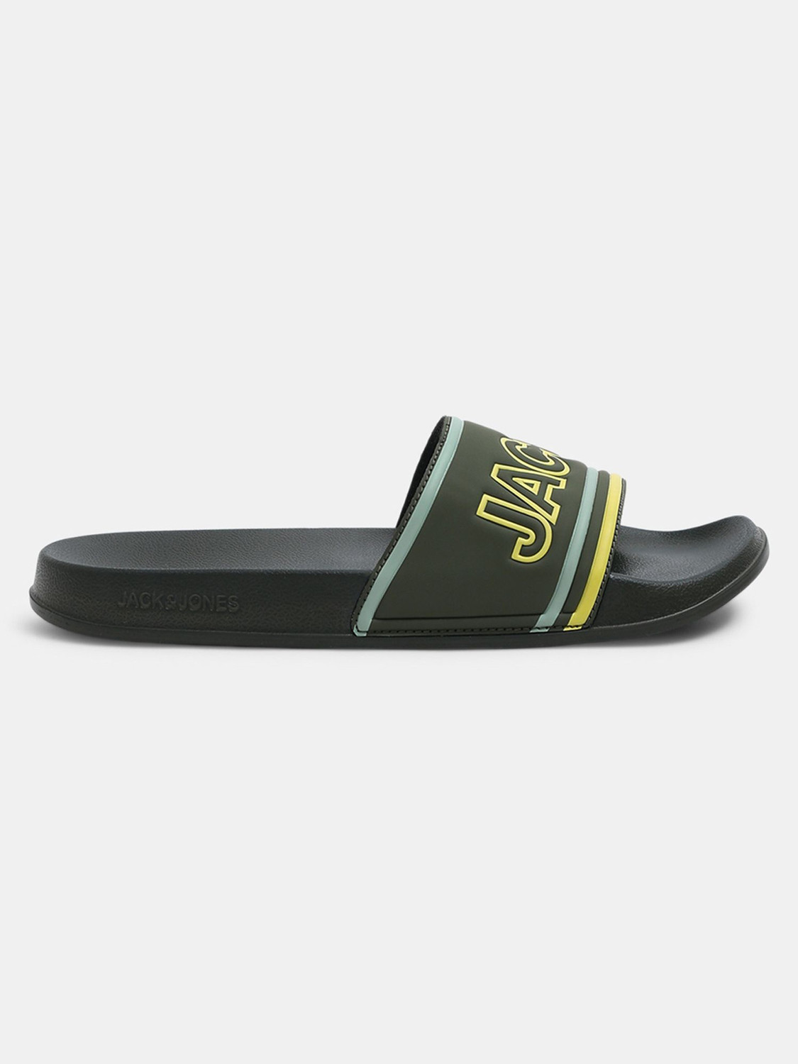 Image of JACK & JONES Men Slides (Blue , 10)