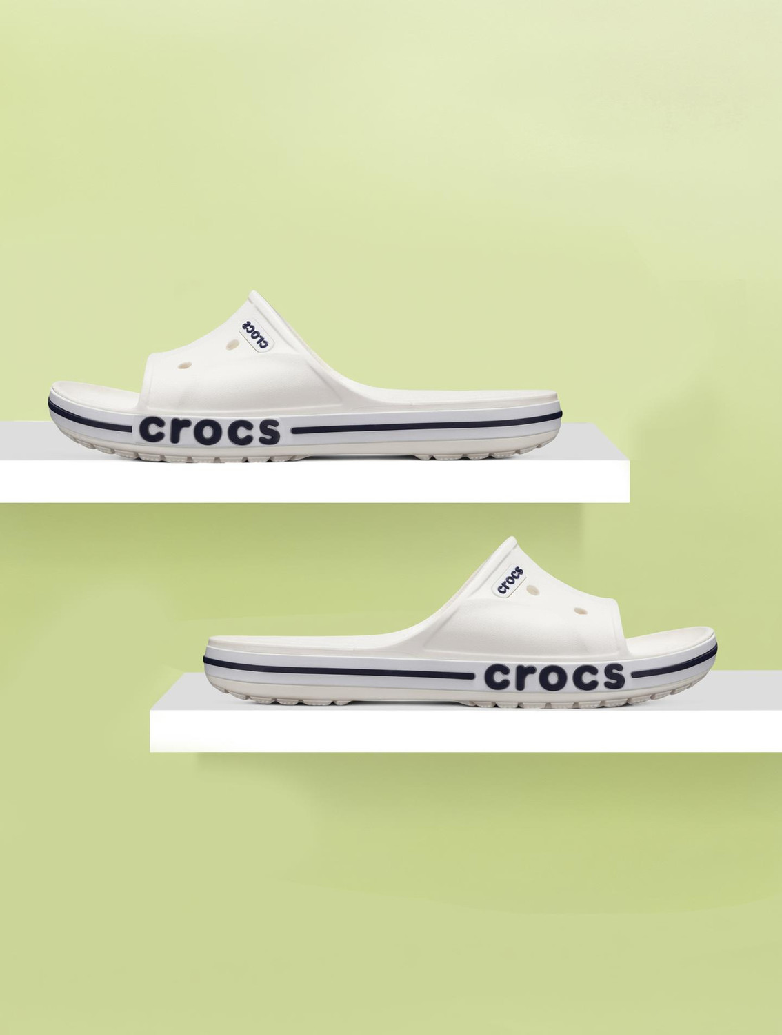 Crocs Bayaband Slide Unisex Slides White 10 UK - Image 1