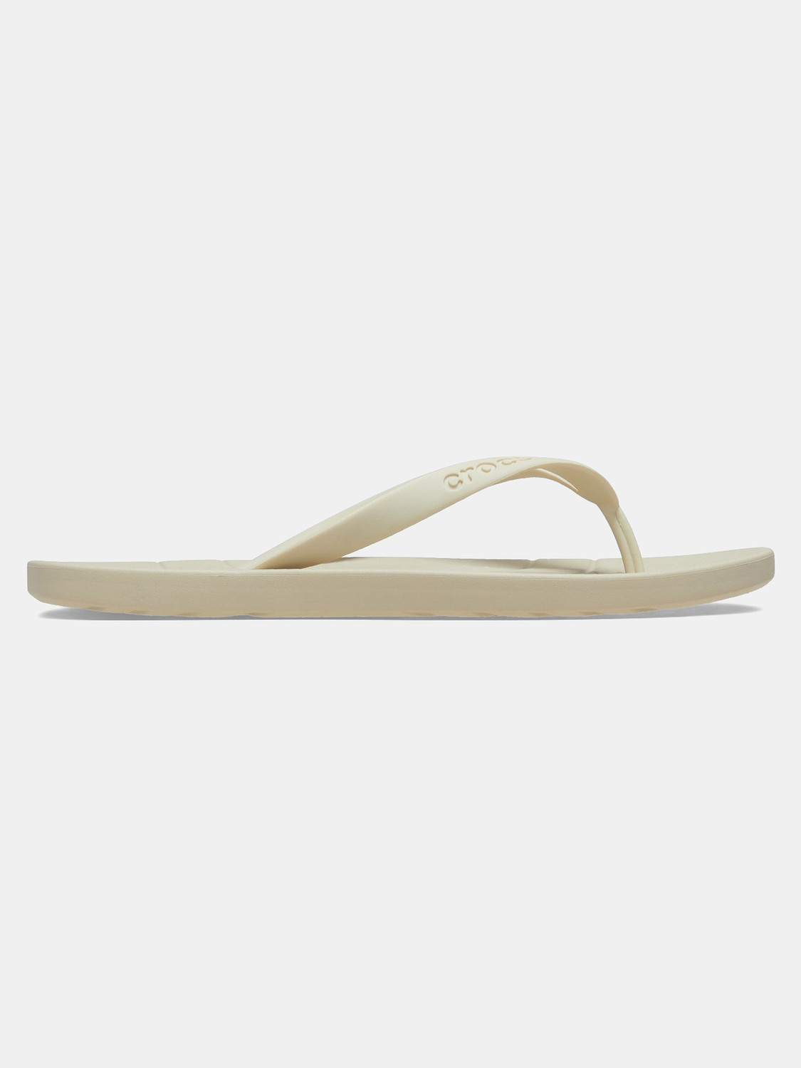 Image of CROCS ESSENTIALS Unisex Flip Flops (Beige , 4)
