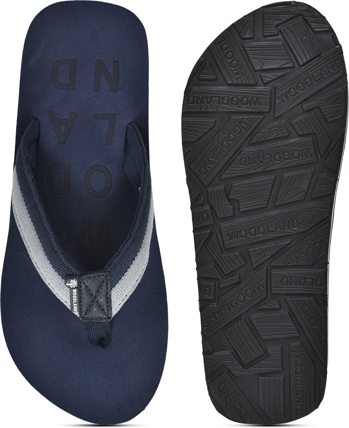 Image of WOODLAND Lightweight Comfortable Casual Summer Wear Men Flip Flops (Navy , 9)