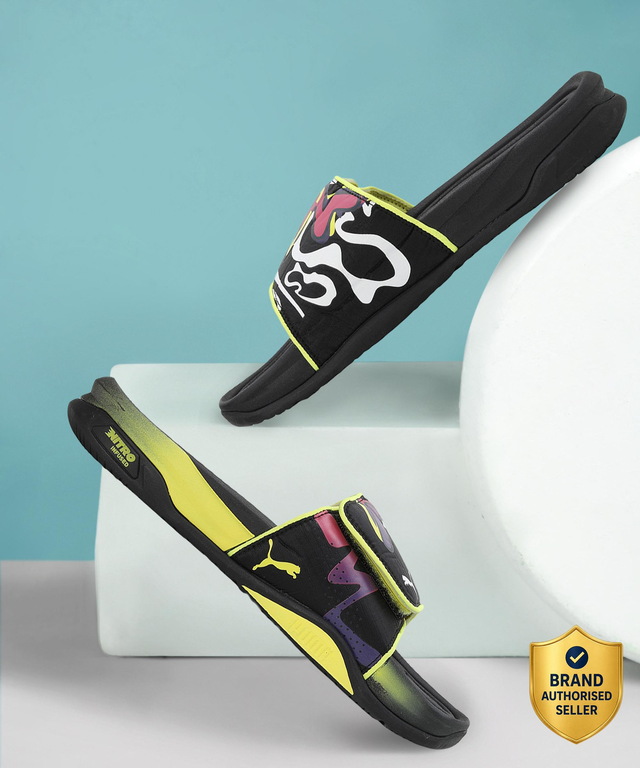 PUMA Men Dream Nitro Slide NJR Slides - Image 1