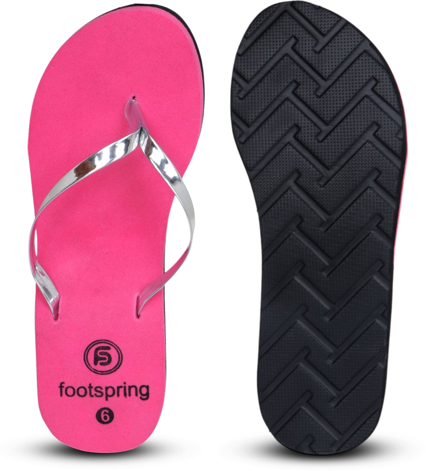Image of Footspring Women Slippers (Pink , 5)