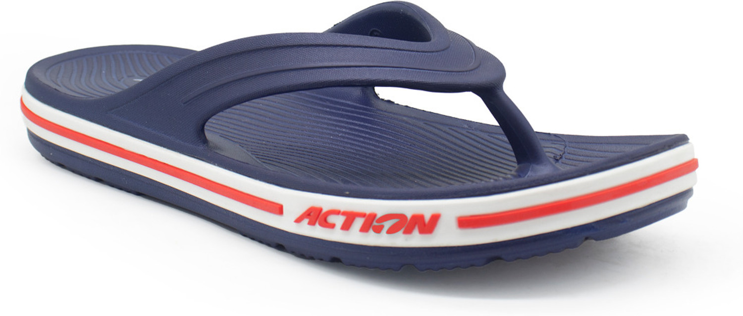Image of FEEL TIME Men Flip Flops (Black , 10)