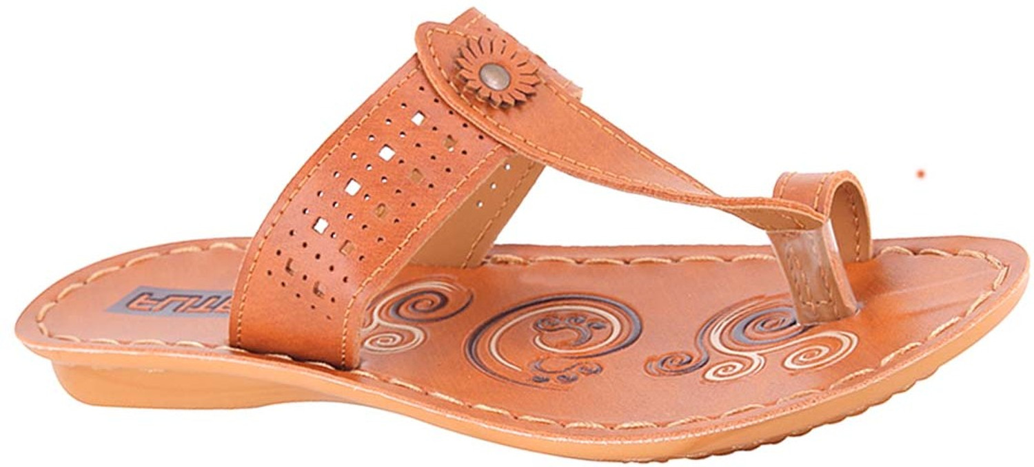 Image of FLITE Women Slippers (Tan , 3)