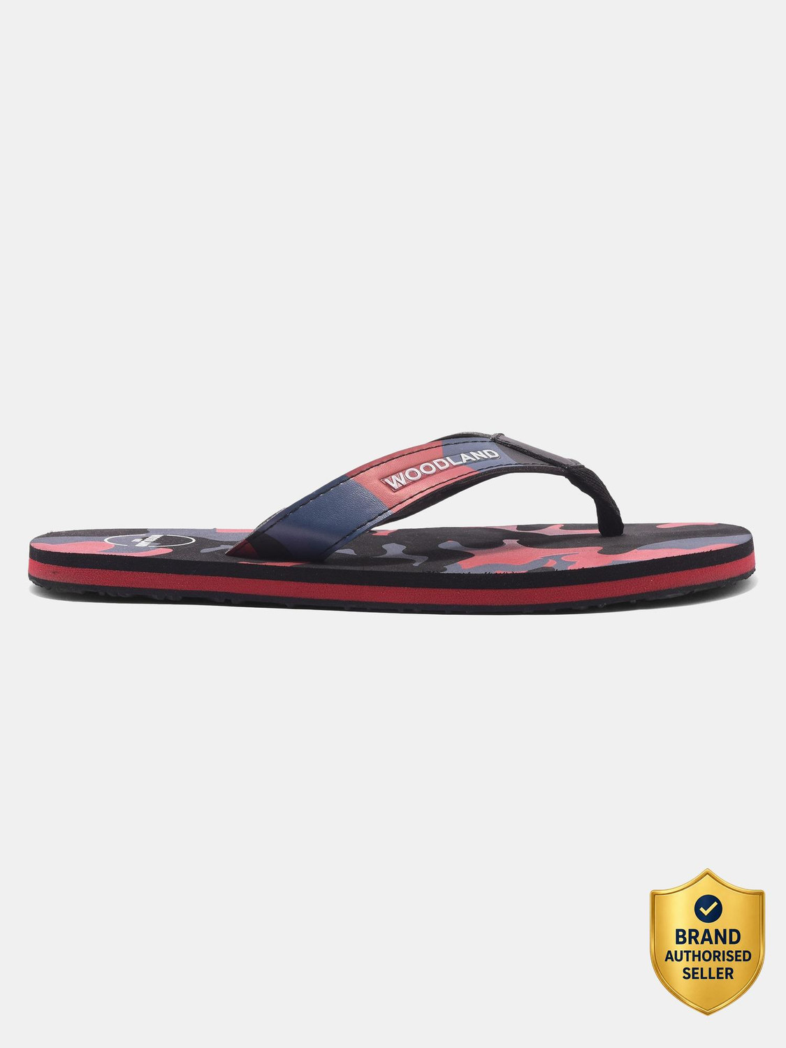 Image of WOODLAND Lightweight Comfortable Casual Summer Wear Men Flip Flops (Black , 5)