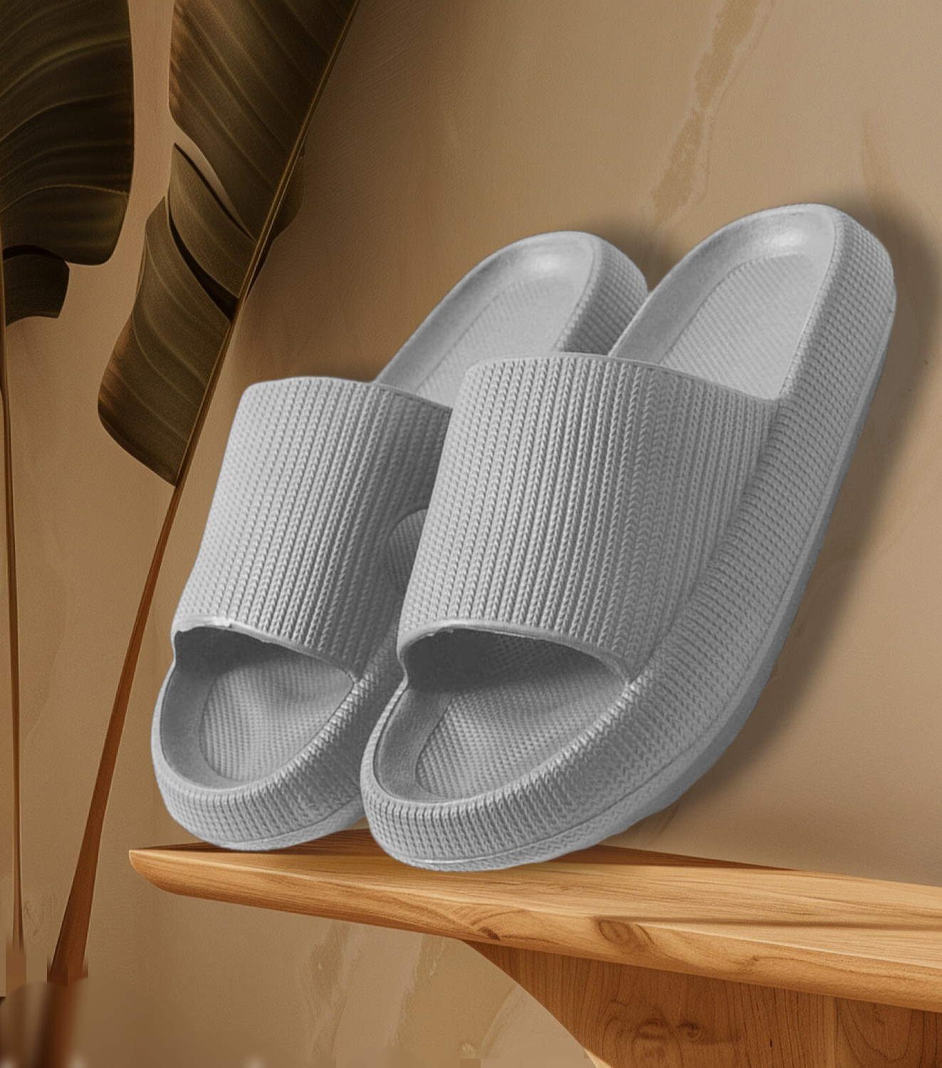 Image of Dee Rook Men Slides (Grey , 8)