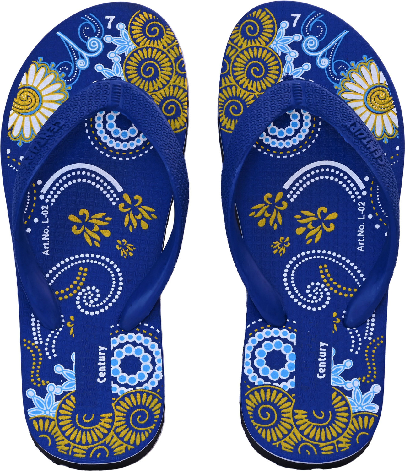Image of Relaxo Women Flip Flops (Green , 7)