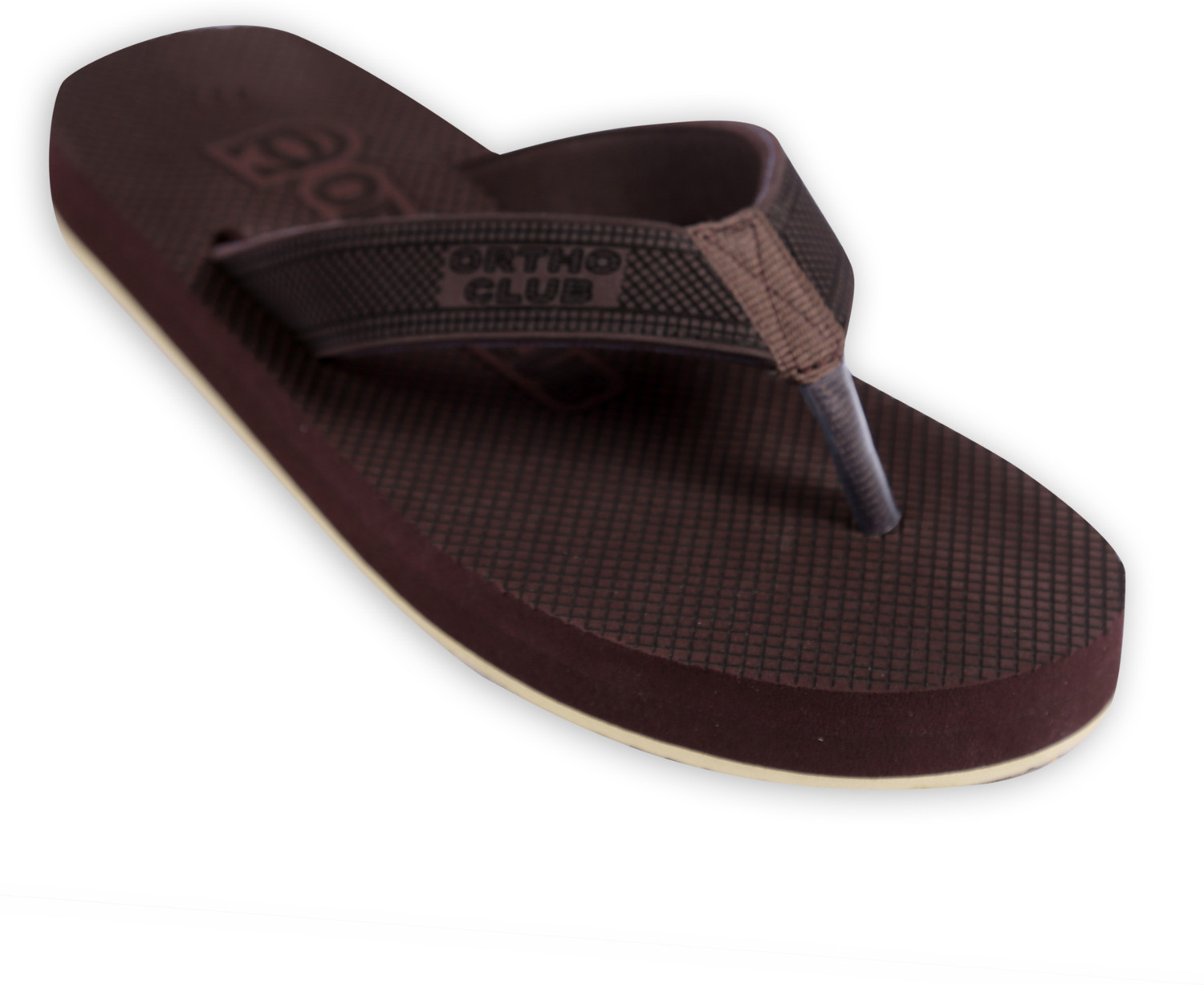 Image of Bata Men Flip Flops (Brown , 7)