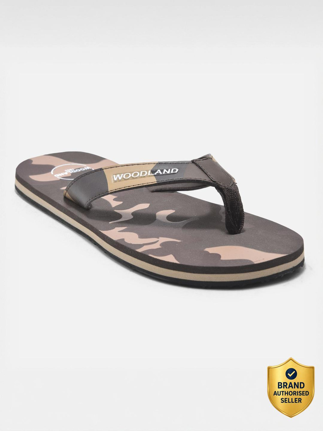 Image of WOODLAND Lightweight Comfortable Casual Summer Wear Men Flip Flops (Black , 5)