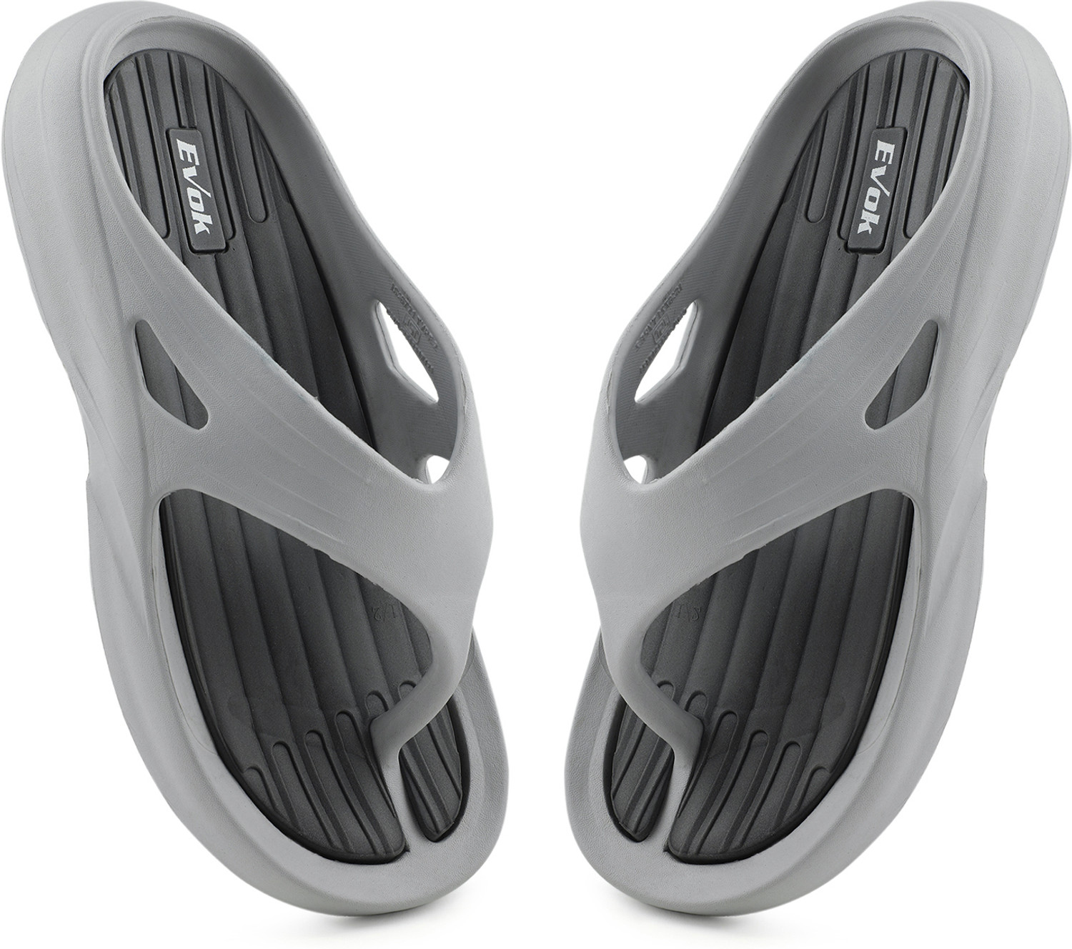 Image of EVOK Men Slippers (Grey , 10)