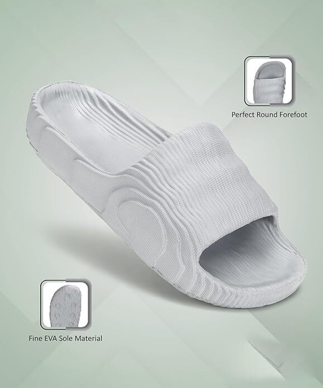 Image of Dee Rook Men Slides (White , 8)