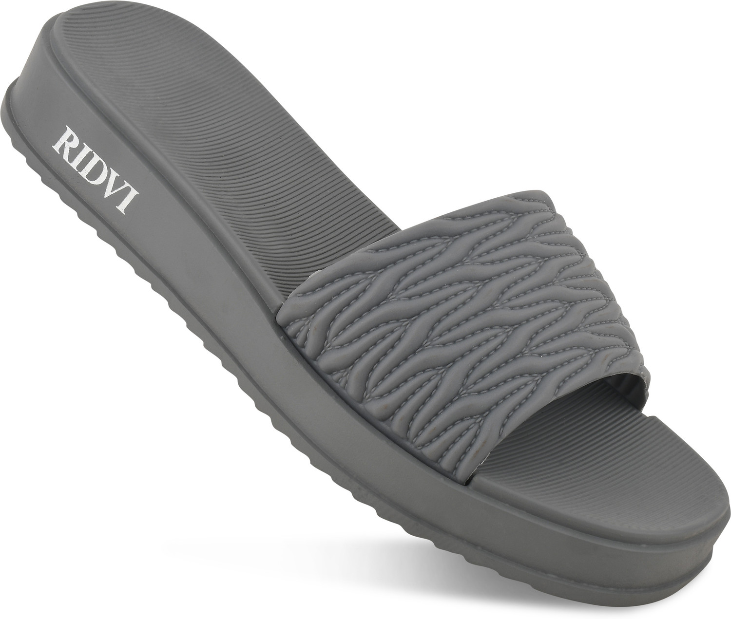TRZ Women Slides (Grey, Size 5) - Image 1