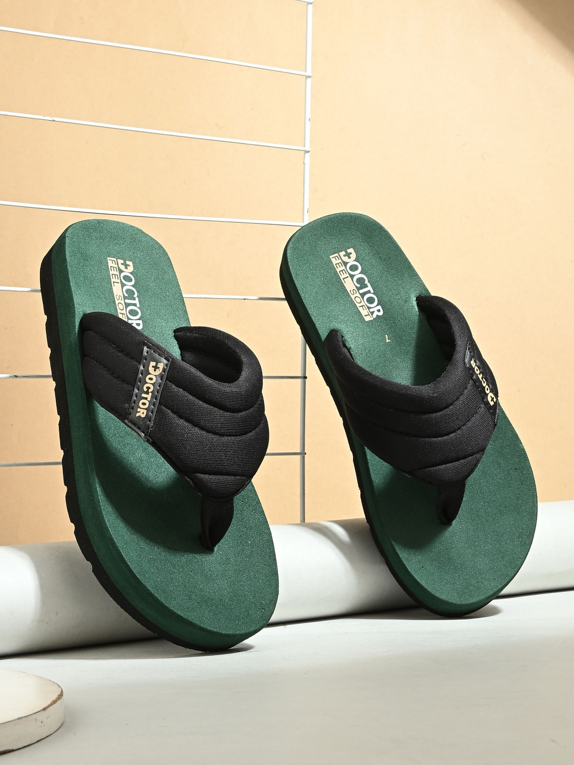 Image of Abros Men Slippers (Black , 6)