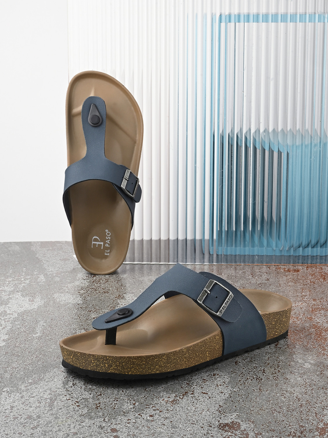 Image of Onsole Men Flip Flops (Blue , 7)