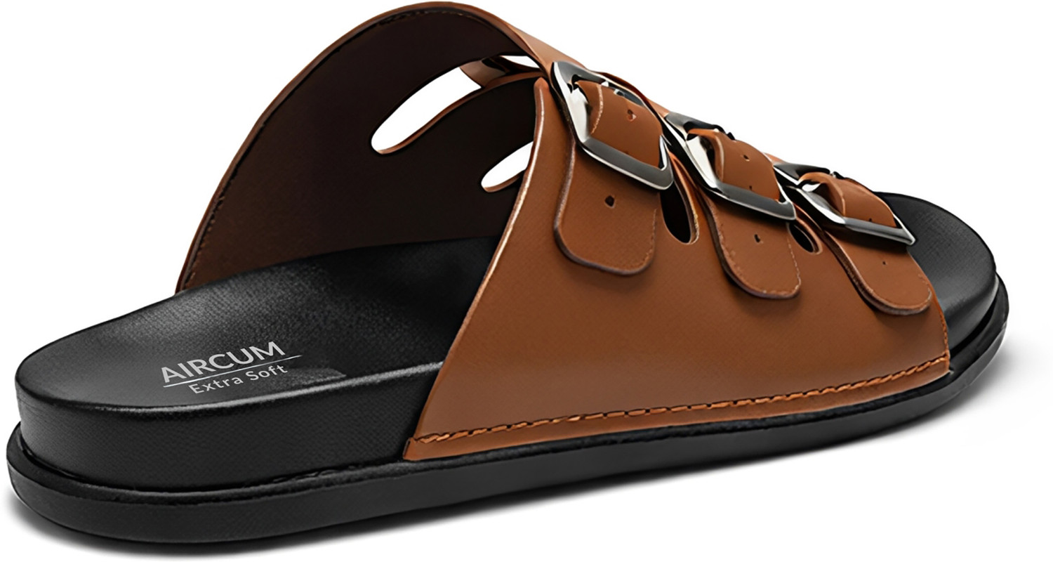 Aircum Men Brown Flip Flops - Image 2