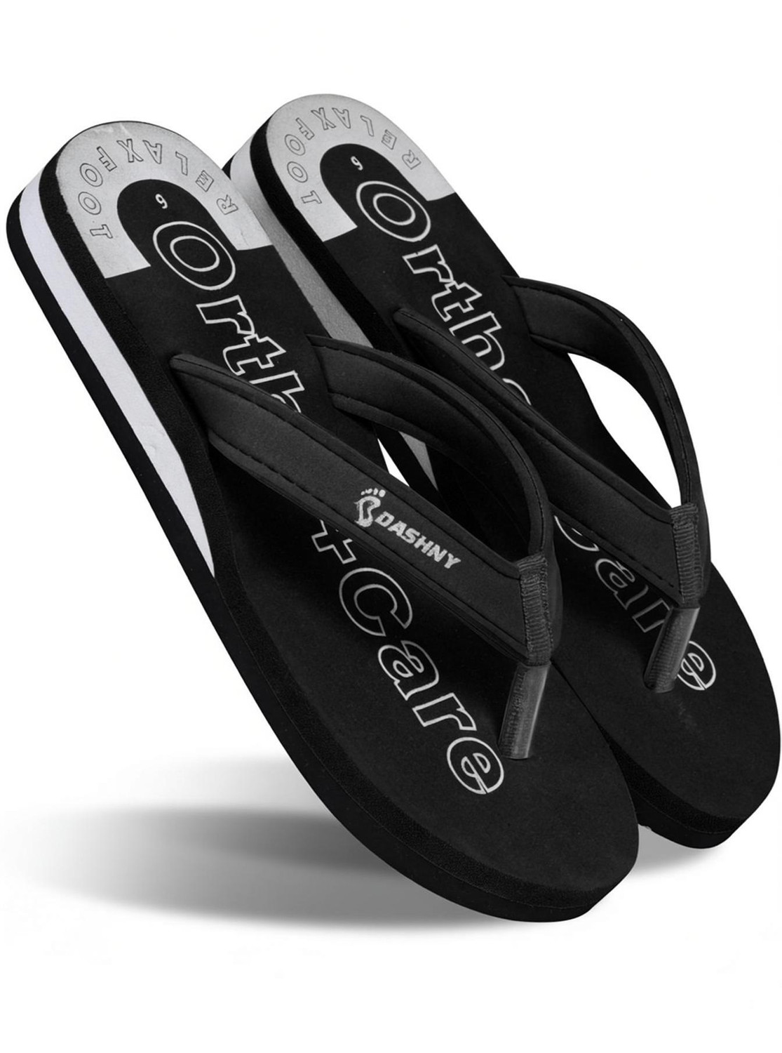 Image of Hillings Women's Comfortable Stylish and Trending Flip Flops Women Flip Flops (Black , 5)