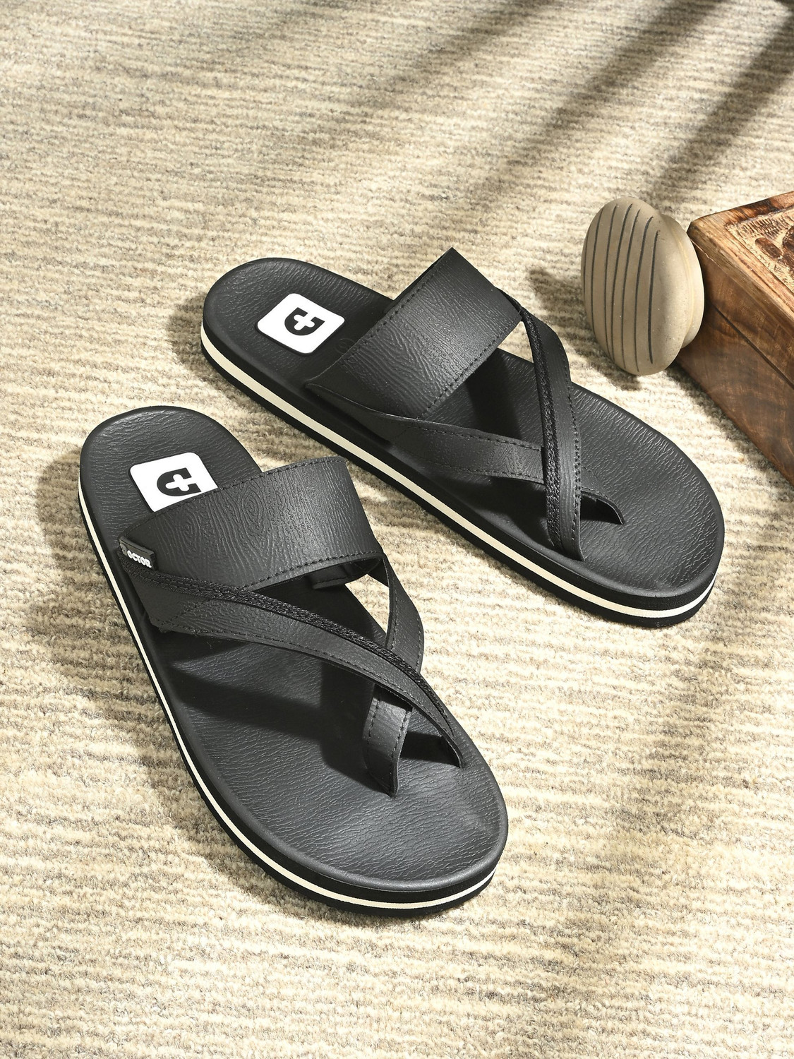 Image of Doctor Health Super Soft Super Soft Orthopedic Slippers Men | Supportive Sole, Anti Slip | Walking Men Flip Flops (Tan , 8)