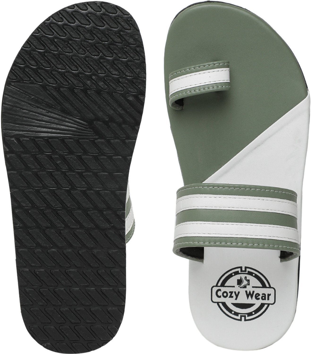 Image of Cozy Wear Men Slippers (Green , 6)