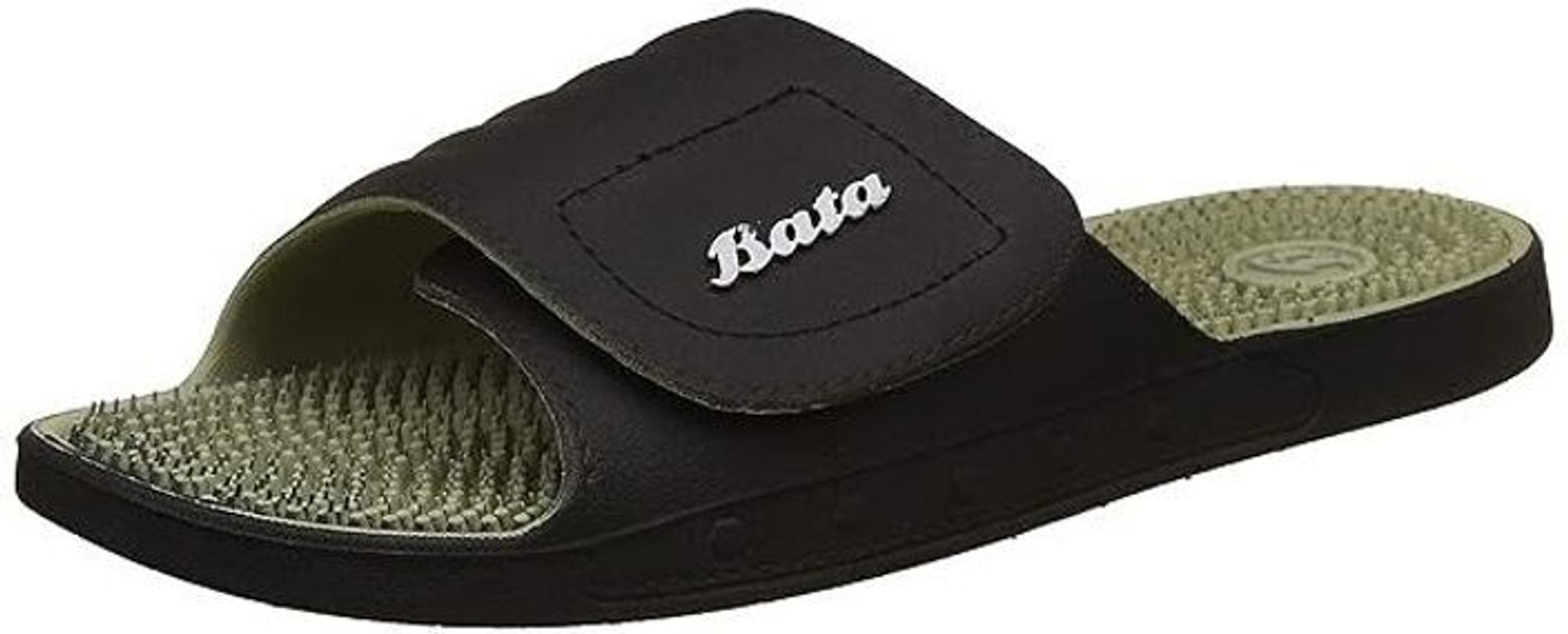 Bata Men Slides Black Size 8 - Image 1