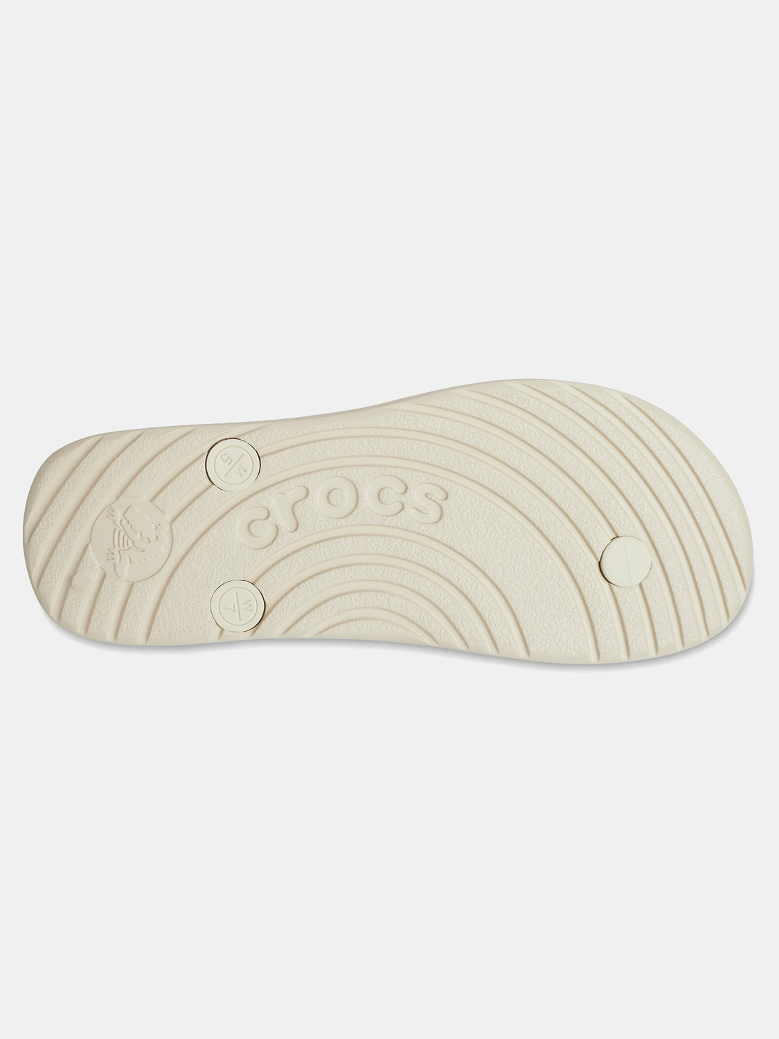 Image of CROCS ESSENTIALS Unisex Flip Flops (Beige , 4)