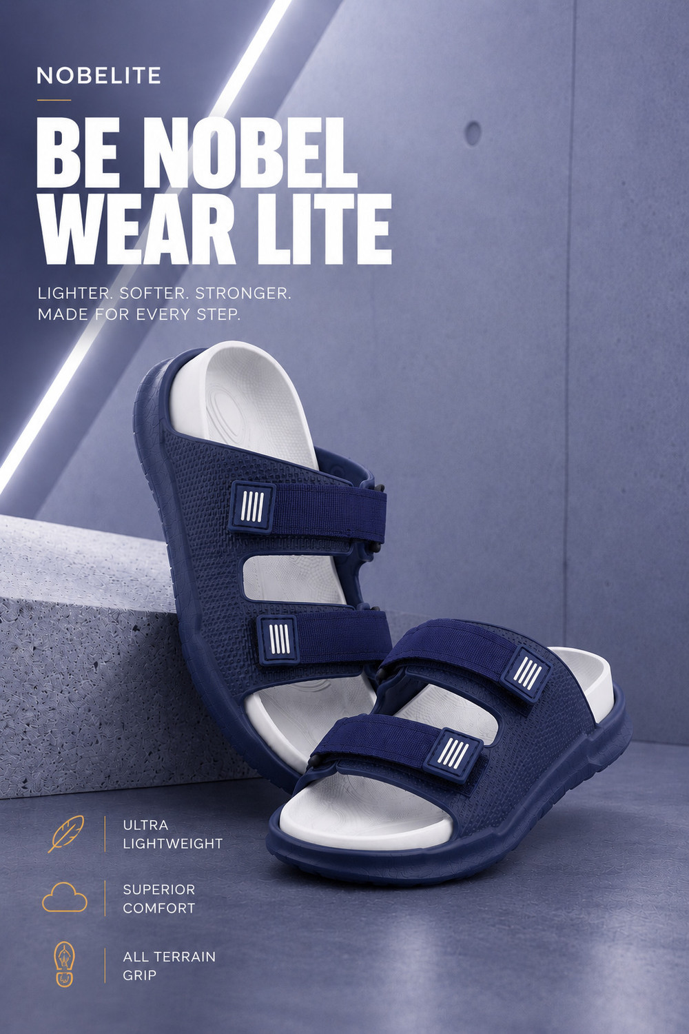 Image of HRX by Hrithik Roshan Men Clogs Sandal (White , 11)
