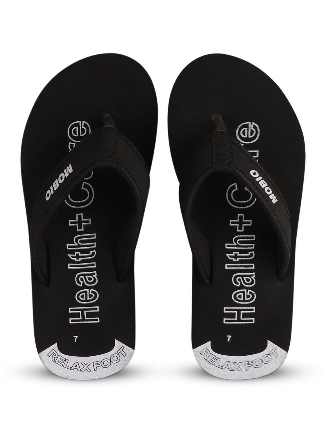 Image of Doctor Health Super Soft Premium Soft Comfortable Orthopaedic Diabetic Lightweight Antiskid Men Slippers (Black , 11)