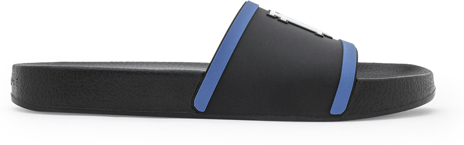 Image of RED TAPE Men Slides (Black, Blue , 6)