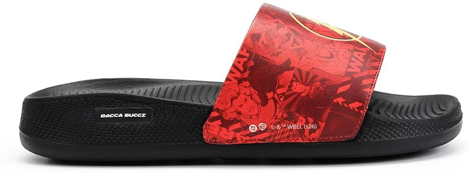 bacca bucci Men Red Slides - Image 6