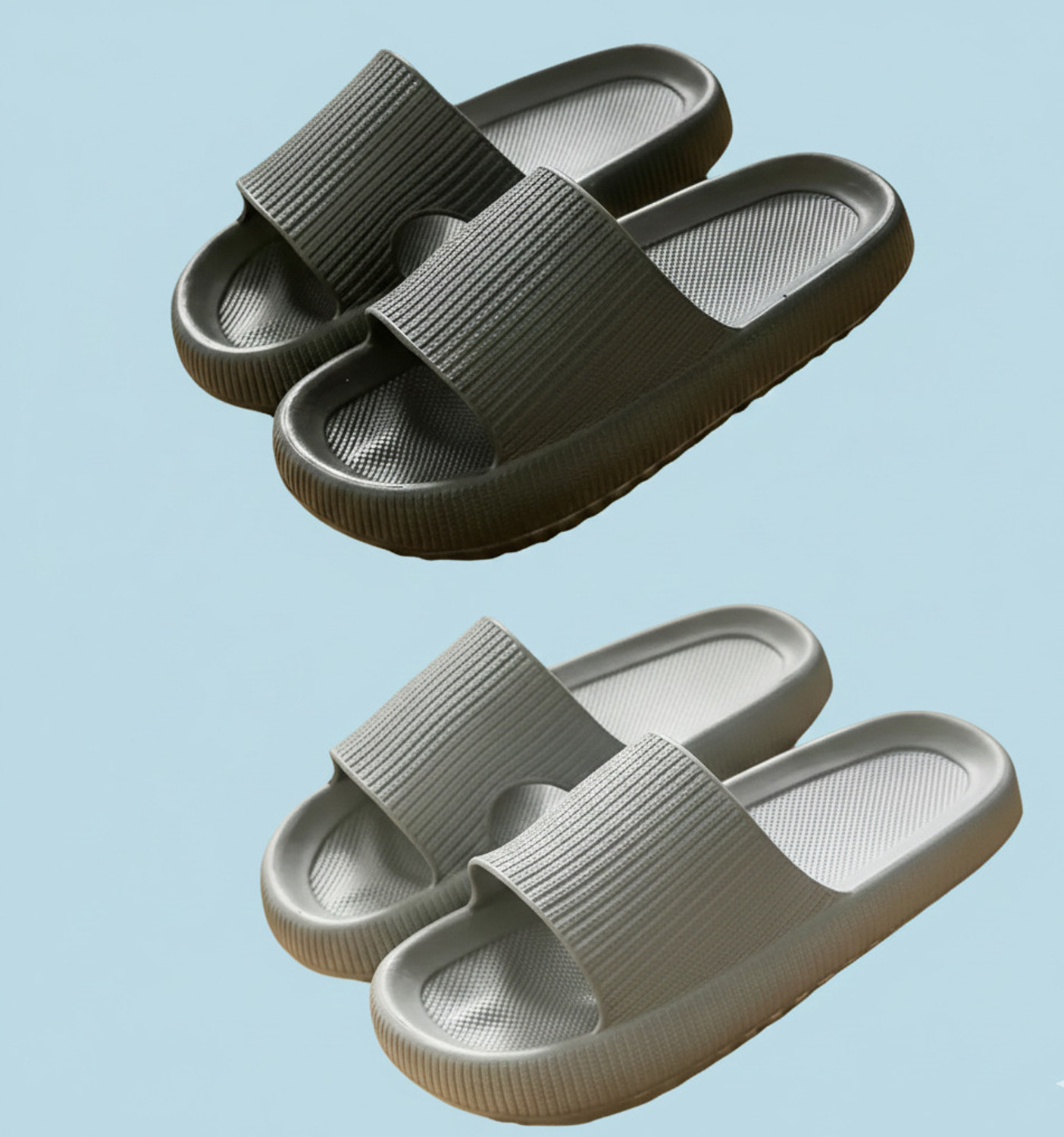 Image of Dee Rook Men Slides (Grey , 8)