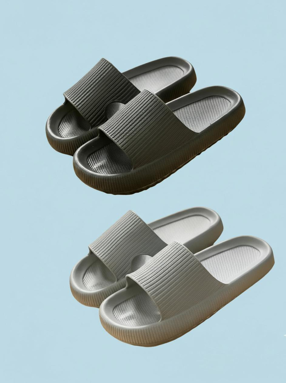 Image of Dee Rook Men Slides (Black , 10)
