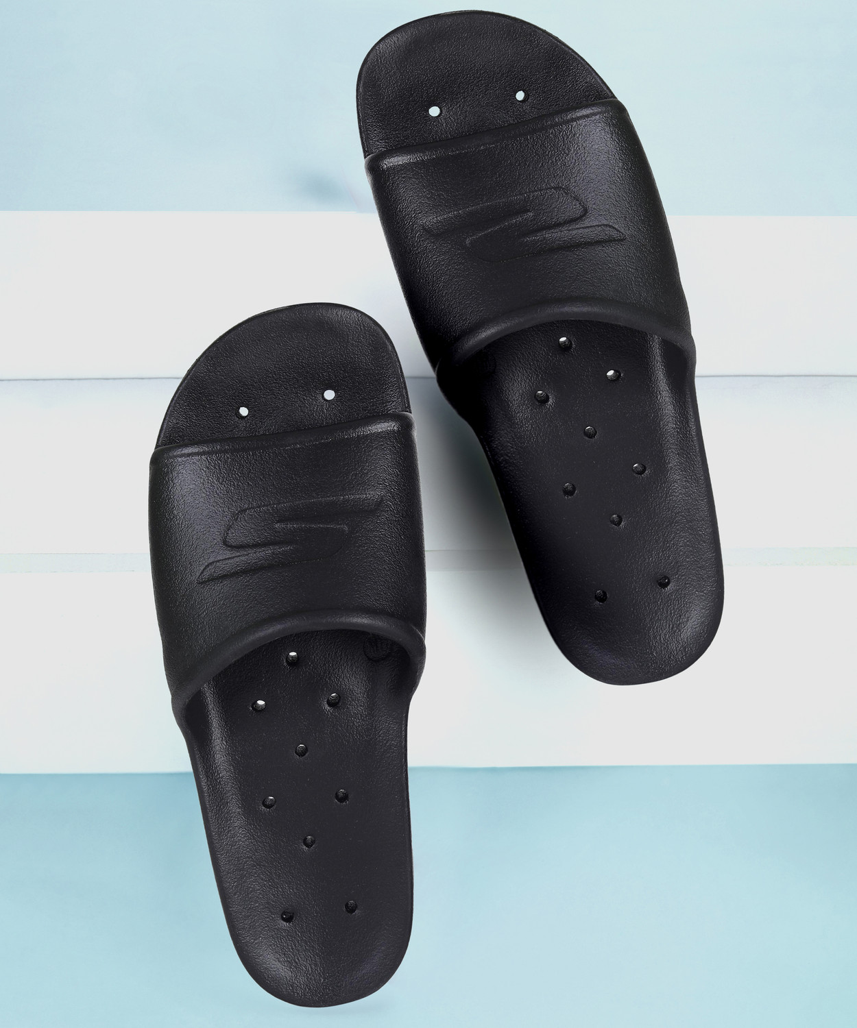 Image of Skechers Men Slides (Black , 12)